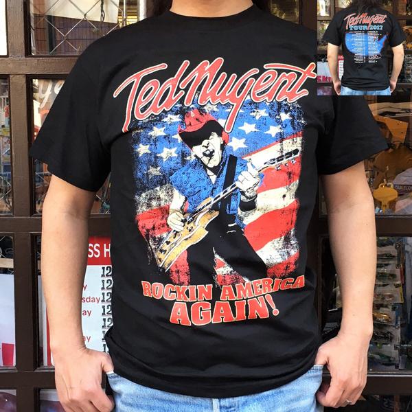 ROCKIN AMERICA AGAIN! Ted Nugent ツアーTシャツ テッドニュージェン...