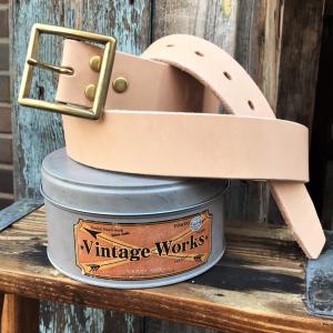 ビンテージワークス BUDDY × Vintage Works ヌメ革 ベンズ レザーベルト 牛革 本革 メンズ Leather Belt vintage works ヴィンテージワークス ベルト｜buddy-us-clothing