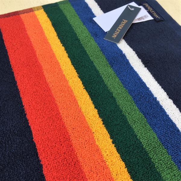 ペンドルトン PENDLETON アイコニック ジャガード ハンドタオル クレーターレイクネイビー ...