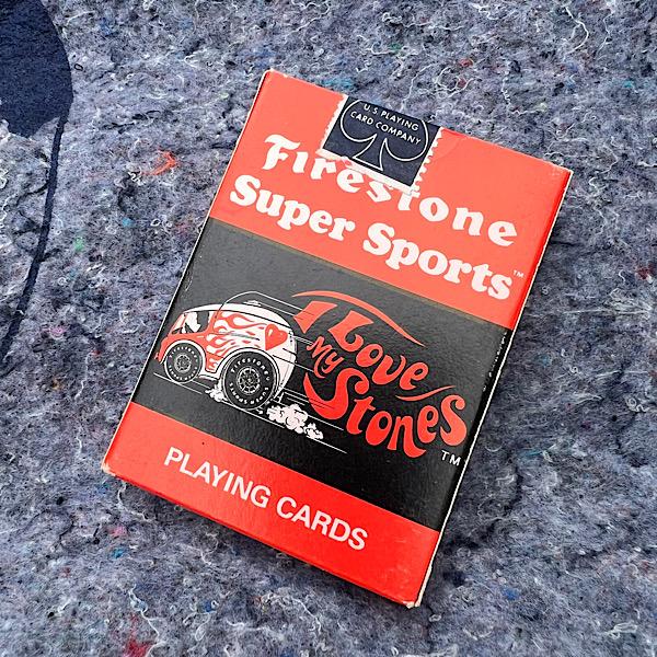 ヴィンテージ Vintage デッドストック Firestone Playing Cards 2 フ...