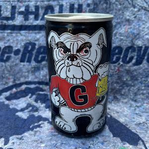 ヴィンテージ Vintage University of Georgia Bulldogs Battlin' Bulldog Beer Pull Tab Can ビール 空缶 ビンテージ アンティーク アメリカ 雑貨｜buddy-us-clothing