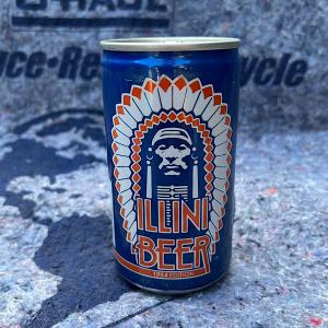 ヴィンテージ Vintage 1984 Illini Beer Football Schedule Empty Can Indian Chief ビール 空缶 ビンテージ アンティーク アメリカ 雑貨｜buddy-us-clothing