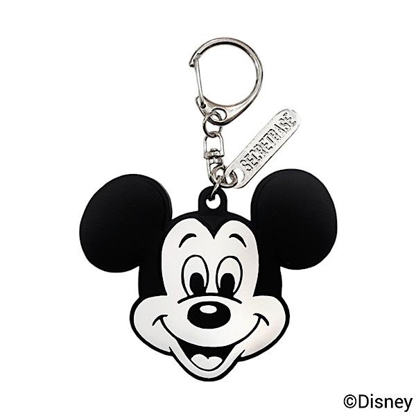 シークレットベース SECRETBASE ミッキーマウス 顔型 ラバーキーホルダー MICKEY M...