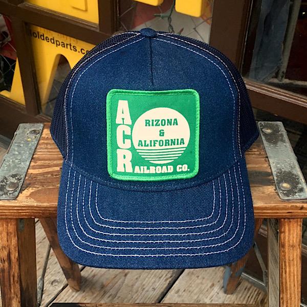 ARIZONA ＆ CALIFORNIA RAILROAD CO. ワッペン付き デニムキャップ ア...