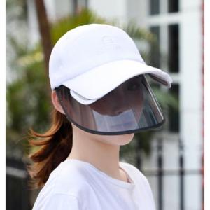 日除け帽子 つば広 UVカット サングラス付き...の詳細画像2