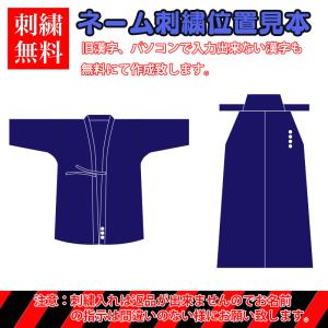 剣道 紺 一重 格子刺 剣道着 ワッフル刺 ク...の詳細画像4