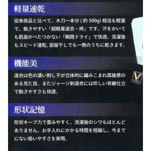 剣道着 VIXIA剣道袴 濃紺 刺繍無料 ミツボシの詳細画像2