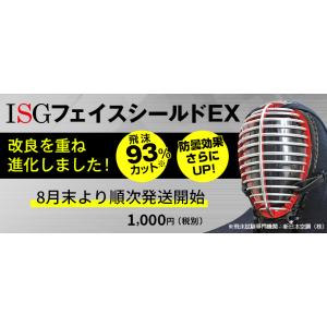 スポーツマスク フェイスシールド 稽古 剣道用 防曇 ISGフェイスシールドEX 剣道防具 面 練習...