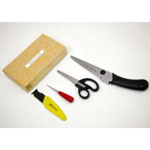 竹刀手入具セット（はさみ・目打ち・のこぎり・竹刀削り）手入れ具