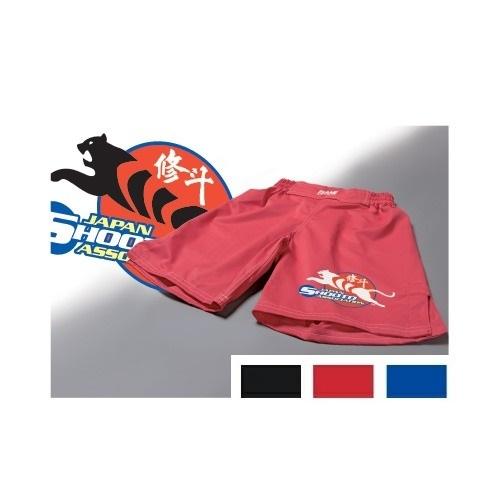 修斗ファイティングパンツ 格闘技パンツ オフィシャル 公式 格闘技 ウェア ファイトショーツ 黒 赤...
