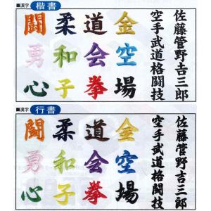 イサミ 空手帯 厚芯用先入コンピュータ刺繍(通...の詳細画像2