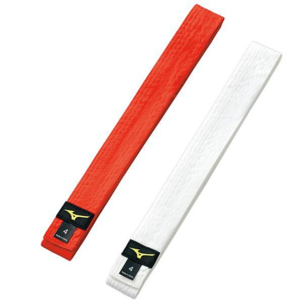 ミズノ 柔道 帯 mizuno 赤白帯型ひも