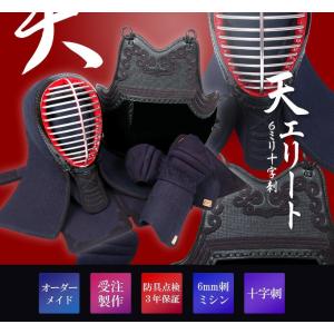 ミツボシ製『天』エリート6mm十字刺織刺剣道防...の詳細画像1