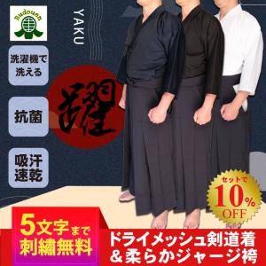 剣道 剣道着 クールドライメッシュ剣道衣/ 躍 ジャージ袴セット