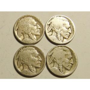 当店グレード：C〜D】 白銅貨 バッファローニッケル硬貨 1913年から