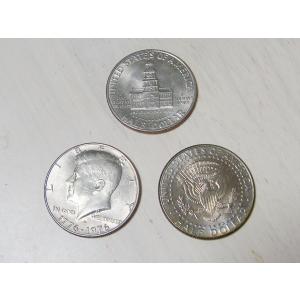 当店グレード：B〜D】 白銅貨 建国200周年記念ケネディー50セント硬貨