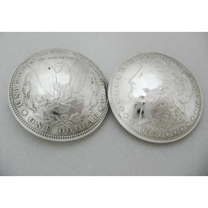 本物アメリカ 銀貨を加工 モルガンコンチョ　1921年　【1個の価格】