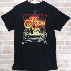 古着 Tシャツ エリック クラプトン 武道館 LIVE at BUDOKAN 2016 ERIC CLAPTON GILDAN M ツアーT ライブT ストラトキャスター｜buffalohip