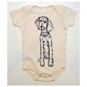 KLTワークス　半袖ロンパース/Short-sleeved Rompers 　犬/クリーム1tall