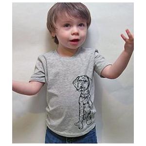 KLTワークス　Tシャツ/T-shirts  犬/クリーム Tall Dog/Cream　