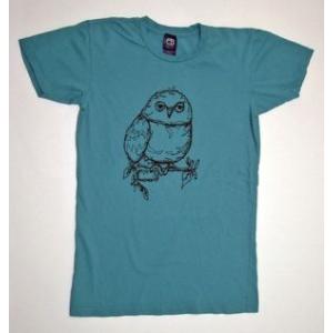 KLTワークス　レディースTシャツ/T-shirts Ladies  ふくろう/ターコイズ Owl/...