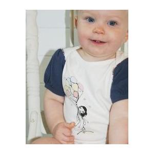 リトルドッグラフド　半袖ロンパース/Short-sleeved Rompers 　ふうせんの女の子