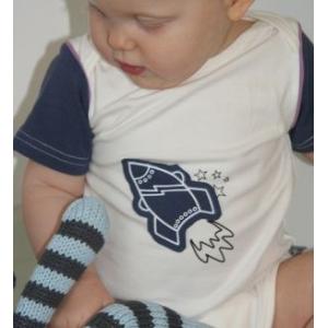 リトルドッグラフド　半袖ロンパース/Short-sleeved Rompers 　ロケット