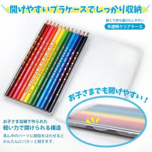 色鉛筆 名入れ 12色セット クリアプラケース...の詳細画像3