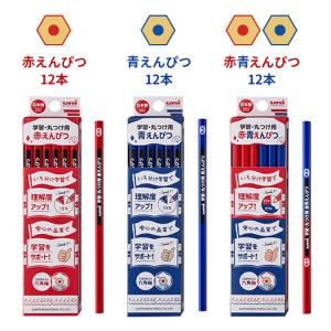 名入れ 鉛筆 赤鉛筆 学習・丸つけ用 赤青鉛筆...の詳細画像1