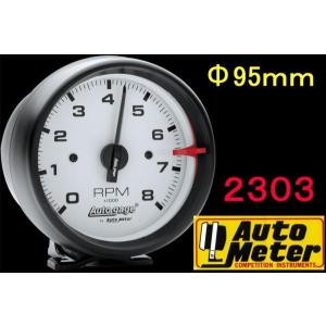 オートメーター タコメーター φ70mm 6000rpm 黒ボディ 黒文字板・C10