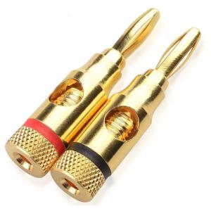 ◎送料無料◎特売*バナナプラグ-Ktype 赤+...の商品画像
