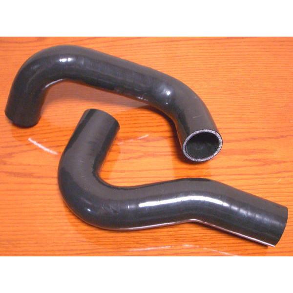 NEW★ハコスカ用シリコンラジエターホース アッパー+ロア 2本セット S20用  黒　GT-R*K...