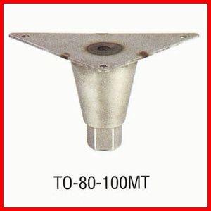 アジャスト脚 三角座板 [TO-80-100MT]           厨房・作業台シンク脚周りの部...