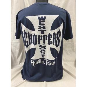 WEST COAST CHOPPERS ウエストコーストチョッパーズ OGロゴ 半袖Tシャツ ネイビー｜buhinyakw