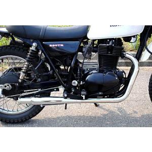 プリティー HONDA CB250TCB400T ホーク2 極 サイドクロスメガホン管