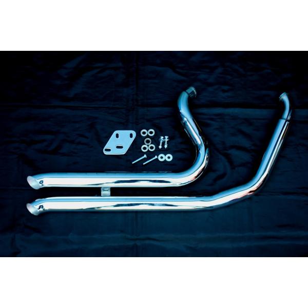 EVO/TWICAMソフテイル(86-05) BIG GROWL Down'n Outs マフラー ...