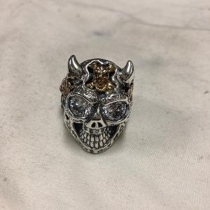 CRAZY PIG（クレイジーピッグ） クリスタルスカルリング Crystal Skull