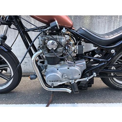 XS650用ステンレス製ダブルKマフラー　