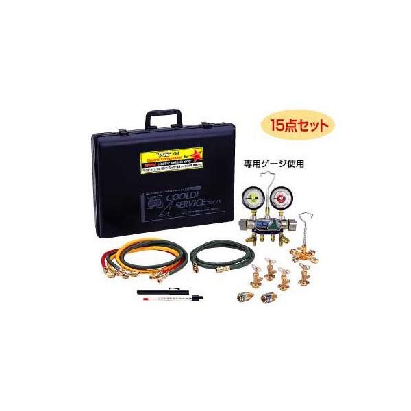 【直送品】 デンゲン ガスチャージセット【ハイブリッド車用】 CP-3VSFH 〈3バルブ方式〉