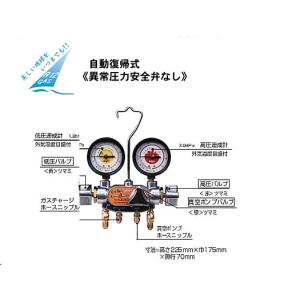 DENGEN デンゲン 3バルブオイルゲージ付マニホールド CP-MG313N/DX