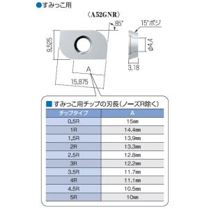 富士元工業 すみっこ専用チップ (12個入り) A52GNR-2.5R NK2020 《フェイス・ショルダーシリーズ》｜buhinyasan