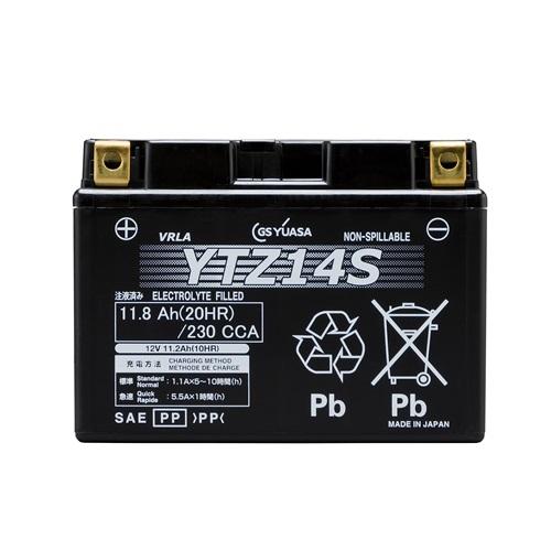 【直送品】 GSユアサ バッテリー バイク用 VRLA 制御弁式 液入・充電済み 12V YTZ14...