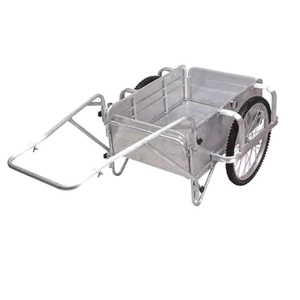 【直送品】 昭和ブリッジ オールアルミ製折りたたみ式リヤカー SMC-1DX 【大型】