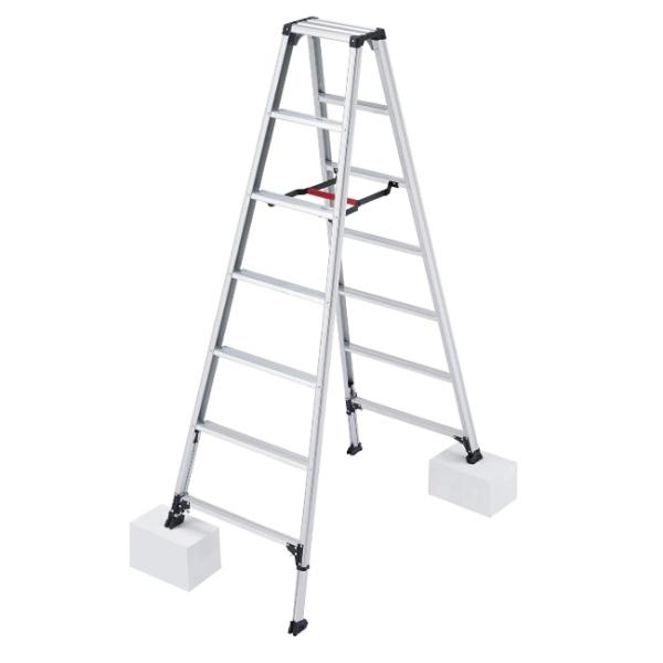 【直送品】 【秋市2025】 長谷川工業 ハセガワ 伸縮脚立 脚軽伸縮タイプ RZS-21a (17...