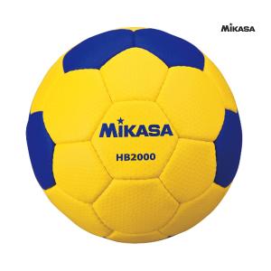 Mikasa ミカサ ハンドボール 検定球 2号 ネーム加工可 イエロー×ブルー HB2000｜bukatu