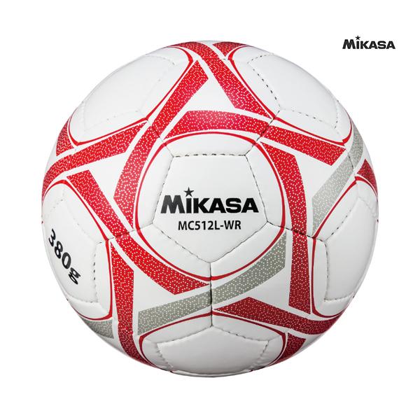Mikasa ミカサ サッカーボール 軽量球5号380ｇ MC512L ネーム加工可 ホワイト×レッ...