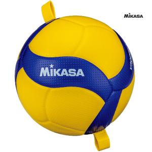 Mikasa ミカサ バレーボール トレーニングボール5号 ひも付 ネーム加工可 ブルー×イエロー V300W-AT-TR｜bukatu