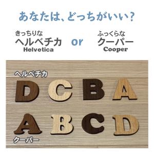 切文字 木目調MDF製 文字パーツ 3cm 厚...の詳細画像1