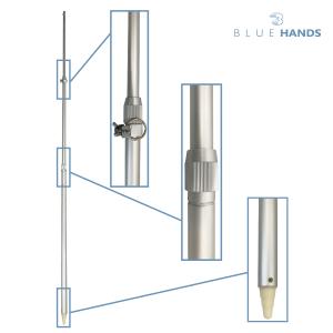 旗用 伸縮アルミポール 3m 3段伸縮 各種旗...の詳細画像2