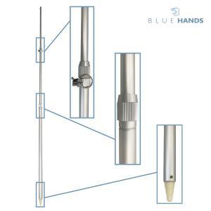 旗用 伸縮アルミポール 2m 3段伸縮 各種旗...の詳細画像2